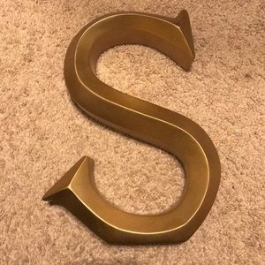 Golden S decoration